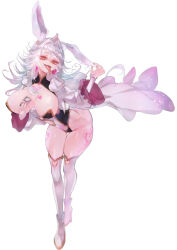 1girl artist_request long_tongue sharp_teeth tagme teeth tongue tongue_out