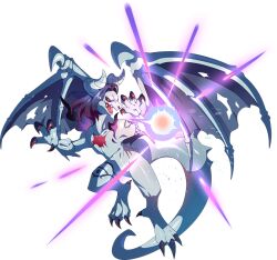 1other black_hair black_sclera colored_sclera dragon dragon_village_(series) dragon_village_collection energy flying furry game_cg hades_(dragon_village) official_art red_eyes short_hair skeletal_wings solo third-party_source torn_wings transparent_background wings
