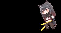 1girl animal_ear_fluff animal_ears animated animated_gif arknights black_gloves black_pantyhose black_shoes black_shorts closed_mouth commentary_request diyap_(style) fingerless_gloves gloves gradient_hair grey_hair highres holding holding_sword holding_weapon jacket kimin3424 long_hair long_sleeves multicolored_hair orange_eyes pantyhose red_hair shoes short_shorts shorts simple_background solo sword tail texas_(arknights) transparent_background weapon white_jacket wolf_ears wolf_girl wolf_tail
