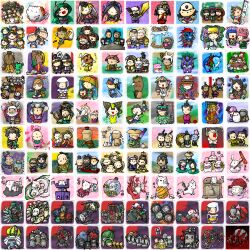 Rule 34 | 6+boys, 6+girls, amaterasu (ookami), apple, beard, bird, black hair, blonde hair, bow, bow (weapon), brown hair, bucket, character request, chibi, chick, chicken, cymbals, drum, everyone, facial hair, fish, fishing rod, food, fruit, glasses, grey hair, hagoromo, hair ornament, hair over one eye, halo, hat, hayatobimaru, heart, highres, himiko (ookami), holding, holding instrument, holding sword, holding weapon, ichimegasa, instrument, issun, japanese clothes, jewelry, kaguya (ookami), kushinada (ookami), leaf, leaf on head, lily pad, magatama, magatama necklace, mask, multiple boys, multiple girls, musical note, mustache, navel, necklace, ninetails (ookami), nose bubble, ookami (game), otohime (ookami), princess fuse, quiver, rabbit, red bow, sakuya (ookami), samickle, sazanka (ookami), scythe, shawl, speech bubble, starfish, sword, thought bubble, torii, tsubaki (ookami), tsuzurao, veil, weapon, white hair, wooden bucket, yumaru (marumarumaru)