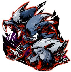 alternate_form claws green_eyes monster sega sido sido_(slipknot) sonic_(series) sonic_the_hedgehog sonic_unleashed spikes werehog