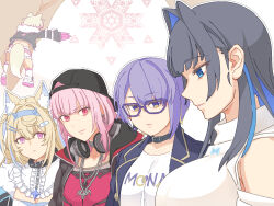 6+girls animal_collar animal_ear_fluff animal_ears backwards_hat bandaid bandaid_hair_ornament baseball_cap black_choker black_collar black_hair black_headwear black_jacket blonde_hair blue_eyes blue_hair blue_hairband breast_envy breasts center_frills choker closed_mouth clothes_writing clothing_cutout collar colored_inner_hair colored_shoe_soles cropped_jacket crossed_bangs detached_collar dog_ears dog_girl dog_tail double-parted_bangs dress earrings fake_claws fake_horns frilled_shirt_collar frills fur-trimmed_jacket fur_trim fuwawa_abyssgard fuwawa_abyssgard_(1st_costume) giant giantess girl_staring_at_guy&#039;s_chest_(meme) glasses gradient_eyes groping hair_between_eyes hair_intakes hair_ornament hairband hairclip hat headphones headphones_around_neck highres hololive hololive_english hololive_indonesia horns jacket jewelry large_breasts long_hair long_sleeves looking_down medium_breasts meme mococo_abyssgard mococo_abyssgard_(1st_costume) moona_hoshinova moona_hoshinova_(3rd_costume) moona_hoshinova_(casual) mori_calliope mori_calliope_(new_underworld_order) multicolored_eyes multicolored_hair multiple_girls necklace official_alternate_costume official_alternate_hair_length official_alternate_hairstyle open_clothes open_jacket ouro_kronii ouro_kronii_(casual) pink_eyes pink_hair pink_shirt purple-framed_eyewear purple_eyes purple_hair purple_jacket shirt shoes short_hair shorts shoulder_cutout siblings sidelocks skull_earrings sneakers socks spiked_collar spikes streaked_hair sweater swept_bangs t-shirt tail tataki_tuna tsukumo_sana turtleneck turtleneck_sweater twins two_side_up virtual_youtuber white_dress white_footwear white_shirt white_shorts white_socks white_sweater yellow_eyes