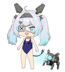 artist_request dinergate_(girls&#039;_frontline) eyepatch girls&#039;_frontline girls&#039;_frontline_2:_exilium highres mo_(girls&#039;_frontline_2) no_shoes official_art school_swimsuit swimsuit