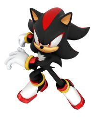 1boy 3d absurdres animal_ears animal_nose arms_up black_fur black_hair body_fur boots closed_mouth full_body furry furry_male gloves highres long_hair looking_afar male_focus multicolored_boots multicolored_fur multicolored_hair official_art outstretched_arm red_eyes red_fur red_hair shadow_the_hedgehog sideways_mouth simple_background solo sonic_(series) spiked_hair streaked_hair tail third-party_source transparent_background two-tone_hair white_fur white_gloves