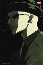 1boy hat male_focus nana_(manga) nana_(series) official_art piercing smoking solo sunglasses takagi_yasushi