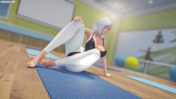 3d animated ass audible_music bouncing_ass bouncing_breasts breasts dancing highres interior jic_jic mikumikudance_(medium) music rwby sound tagme thick_thighs thighs video winter_schnee
