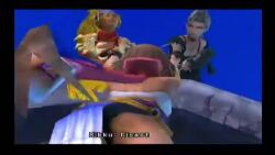 3d 3girls animated ass cutscene final_fantasy final_fantasy_x final_fantasy_x-2 multiple_girls skirt sound tagme upskirt video video_game_screencap yuna yuna_(ff10)