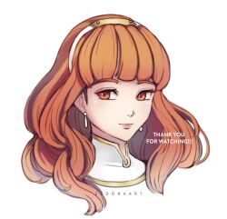 Rule 34 | 1girl, celica (fire emblem), choker, earrings, fire emblem, fire emblem echoes: shadows of valentia, headshot, highres, jewelry, long hair, looking at viewer, nintendo, princess, red eyes, red hair, tiara, zedoraart