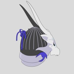 3d detail dragon_horns grey_background headgear helmet helmet_only horns model swordsoul_of_mo_ye yu-gi-oh!