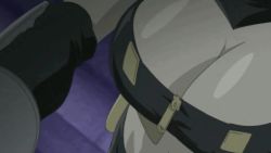 00s animated animated_gif bouncing_breasts breasts grenadier_(manga) gun large_breasts lowres oomido_setsuna running stairs tagme weapon