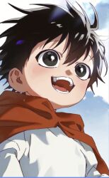 1boy artist_request black_eyes black_hair mori_(on_the_way_to_meet_mom) on_the_way_to_meet_mom shirt short_hair source white_shirt