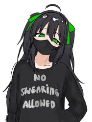 cardinal_neko face_mask filter-sama_(neuro-sama) green_eyes mask tagme