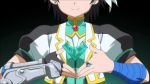 Rule 34 | 10s, 1girl, animated, blue eyes, boots, dog days, female focus, highres, solo, sound, subtitled, takatsuki nanami, thigh boots, thighhighs, transformation, video, water, watermark, wet