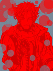 Rule 34 | 1boy, bad id, bad pixiv id, blood, bloody, caesar anthonio zeppeli, jojo no kimyou na bouken, limited palette, male focus, ribbon, solo, ty 1865