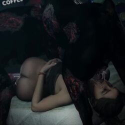 1girl 2boys 3d animal_penis animated ass bestiality black_pants black_shirt breasts brown_eyes brown_hair capcom cerberus_(resident_evil) claire_redfield clothes_lift clothes_pull cowboy_shot cum cum_in_mouth cum_on_body darktronick dog double_penetration facial fellatio functionally_nude grabbing_own_breast group_sex hetero indoors irrumatio knotted_penis long_hair looking_at_another lying medium_breasts mmf_threesome multiple_boys nipples on_side oral pants pants_pull penis ponytail resident_evil resident_evil_2 sex sex_from_behind shirt shirt_lift sleeveless sleeveless_shirt solo_focus tagme threesome twisted_torso uncensored vaginal video