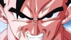 angry animated animated_gif aura dragon_ball explosion impact_frame muscular muscular_male powering_up scratches screaming son_gohan super_saiyan tagme transformation
