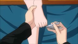 amagami bakadere barefoot clipping_nails feet foot_focus foot_grab holding_legs leg_focus legs nail_clippers pov sakurai_rihoko sitting skirt tachibana_jun&#039;ichi toenails toes