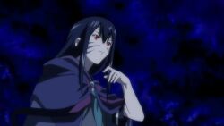 Rule 34 | 00s, 2girls, animated, aura, black hair, black skirt, cloak, corruption, electricity, facial mark, floating hair, hair ornament, ikkitousen, jumping, long hair, looking at another, magic, multiple girls, night, possessed, punching, red eyes, saji genpou (true), school uniform, shiny skin, skirt, smile, sonsaku hakufu, spirit, surprised, tagme, thighhighs, transformation, very long hair, video, wide hips, yellow eyes