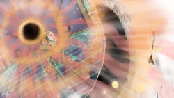 Rule 34 | attack, digimon, digimon (creature), gekomon, highres, looking at another, red eyes, solo