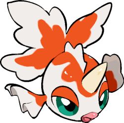 chibi gen_1_pokemon goldeen kawaanago nintendo pokemon pokemon_(creature) tagme