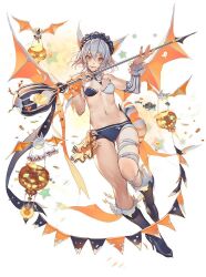 1girl bat_(animal) bat_wings character_request high_heels leenim lord_of_dice navel tagme underwear wings