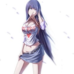 1girl artist_request character_request clothes_pull groin hyuuga_hinata naruto_(series) tagme