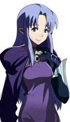 Rule 34 | 1girl, black choker, blue eyes, blue hair, breasts, choker, dress, fate/stay night, fate (series), gloves, hand on own chest, highres, jewelry, long hair, long sleeves, looking at viewer, medea (caster) (fate), medea (fate), pointy ears, smile, solo, transparent background, universal-kun
