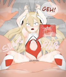 1boy 1girl absurdres aerd anger_vein angry armpits arms_up balloon_womb bdsm blonde_hair bondage boots bound cameltoe clenched_teeth clothed_female_nude_male constricted_pupils cross-section cuffs cutout_above_navel dragon_girl dragon_horns english_text fangs fat fat_man flat_chest godgear_ragdrahod graffiti handcuffs heart_(organ) hetero highleg highleg_leotard highres horns huge_filesize key_iii_(godgear_ragdrahod) large_penis leotard loli long_hair looking_at_viewer lying male_pubic_hair murder navel no_panties nude on_back open_mouth penis pov pov_crotch pov_hands precum pubic_hair pussy_juice rape red_eyes restrained scared sex size_difference speech_bubble spread_legs stomach_bulge sweat tears teeth torn_clothes uncensored uterus uvula