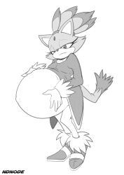 1girl animal_ears big_belly blaze_the_cat boots cat_ears cat_girl cat_tail commission commissioner_upload eyelashes forehead_jewel fur-trimmed_boots fur-trimmed_gloves fur_cuffs fur_trim furry furry_female gem_on_head gloves hands_on_own_stomach high_heel_boots high_heels jewelry leggings monochrome ndnode ponytail pregnant solo sonic_(series) sonic_rush sonic_rush_adventure tail tailcoat white_gloves white_leggings