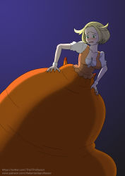 bianca_(pokemon) breasts creatures_(company) crying crying_with_eyes_open game_freak highres large_breasts monster nintendo pokemon pokemon_bw self-upload tears tentacles the_tentacle_professor trapped vore