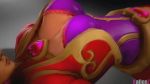 1girl 3d alternate_costume animated bouncing_breasts breasts curvy elf heart heartbreaker_skye highres implied_sex jiggle kallenz large_breasts out-of-frame_censoring paladins pink_hair pointy_ears skye_(paladins) video