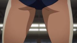 4girls ahoge animated anime_screenshot ashiya_douman_(ikkitousen) ass ass_focus bare_legs barefoot between_legs blue_eyes blue_leotard breasts brown_eyes brown_hair chouhi_ekitoku curvy fingerless_gloves fox_mask glasses gloves green_eyes hair_bobbles hair_ornament hair_over_one_eye holding huge_ass ikkitousen ikkitousen_western_wolves incoming_attack kan&#039;u_unchou leotard long_hair looking_at_another mask multiple_girls night running ryuubi_gentoku school_uniform shiny_clothes shiny_skin short_hair smile sound standing thigh_gap thighs third-party_edit toes very_long_hair video view_between_legs wide_hips
