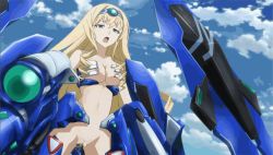 10s 1girl animated animated_gif artist_request blonde_hair blue_eyes blue_tears breasts cecilia_alcott cloud dildo third-party_edit infinite_stratos long_hair machine mecha_musume moaning nipples nude nude_filter object_insertion open_mouth pussy pussy_juice sex_machine sky third-party_edit tongue uncensored