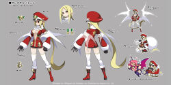 2girls blonde_hair breasts christmas cleavage concept_art disgaea disgaea_rpg multiple_girls official_art salvatore_(disgaea) succubus_(disgaea)