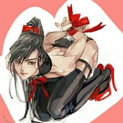 1boy alternate_costume bdsm black_collar black_eyes black_garter_straps black_hair black_thighhighs bondage bound bound_wrists closed_mouth collar crossdressing garter_straps hair_ribbon heart high_heels high_ponytail kcllzas163 kneeling lingerie long_hair looking_at_viewer lowres male_focus modao_zushi neck_ribbon ponytail red_ribbon red_shoes revealing_clothes ribbon ribbon_bondage shoes smile solo thighhighs third-party_source trap underwear wei_wuxian