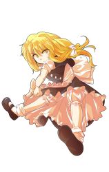 1girl alphes_(style) apron black_dress black_hair blonde_hair bow closed_mouth commentary_request dairi dress full_body kirisame_marisa large_variant_set looking_at_viewer no_headwear parody pointing pointing_at_viewer puffy_sleeves sash shirt short_sleeves solo style_parody sweatdrop tachi-e touhou transparent_background variant_set waist_apron yellow_eyes