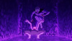 2boys animated battle dandadan enjoji_jin evil_eye_(dandadan) multiple_boys sound squatting tagme takakura_ken_(dandadan) uppercut video