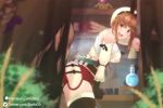 1boy 1girl 3d adunba_rell ahegao animated atelier_(series) atelier_ryza belt blender_(medium) bouncing_breasts breasts breasts_out brown_eyes brown_hair clothed_female_nude_male cum cum_in_pussy ejaculation hair_ornament hat hetero interracial large_breasts leaning leaning_forward matching_hair/eyes muscular nipples nude patreon_username penis potion pussy reisalin_stout sex skello sound tagme thighhighs twitter_username uncensored vaginal vial video watermark web_address