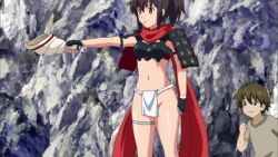 10s 6+boys 6+girls alternate_costume animated annelotte armor ass breastplate breasts child clenched_teeth day embarrassed female_focus food forest fundoshi grass highleg highleg_panties holding holding_food izumi_(queen&#039;s_blade) japanese_clothes large_breasts leggings leina_(queen&#039;s_blade) looking_at_another mask mouth_mask multiple_boys multiple_girls nature panties pants ponytail queen&#039;s_blade queen&#039;s_blade_rebellion red_scarf running ryona scarf screencap sound tagme teeth thong tree underwear video wide_hips