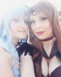 Rule 34 | 2girls, bishoujo senshi sailor moon, cosplay, highres, multiple girls, photo (medium), sailor aluminum seiren, sailor lead crow, selfie, tagme