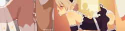 1girl 4boys all_fours anal anastasia_(fate) androgynous animated artist_name blonde_hair bottomless closed_eyes clothed_sex comparison crossdressing cum cum_in_ass cum_in_mouth derivative_work drooling ejaculation erection fate/grand_order fate_(series) highres indoors kadoc_zemlupus maid male_penetrated multiple_boys nikcib panties penis penis_in_panties pixel_art po-ju rankou_kyoushitsu resized reversed saliva shota side-by-side testicles thighhighs third-party_edit tongue tongue_out traced uncensored underwear viola_(seed) white_thighhighs yaoi yellow_eyes