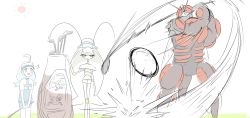 Rule 34 | 1girl, ^^^, ahoge, antennae, blue eyes, blue hair, bug, buzzwole, cockroach, elite four, gen 1 pokemon, gen 7 pokemon, golbat, golf, golf club, highres, insect, kahili (pokemon), krabby, legendary pokemon, long hair, makenkani, mole, mole under eye, mosquito, nintendo, open mouth, partially colored, pheromosa, pokemon, pokemon (creature), pokemon sm, simple background, sun, tiara, ultra beast, visor cap, white background
