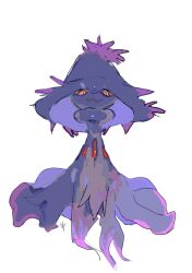 absurdres black_sclera bright_pupils colored_sclera full_body gen_4_pokemon highres looking_at_viewer mismagius nintendo no_humans np_(0wzsyvlnp78) pokemon pokemon_(creature) simple_background white_background white_pupils yellow_eyes