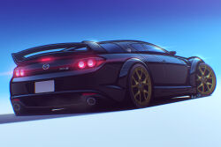 artist_name black_car car commentary_request commission kai55 mazda mazda_rx-8 motor_vehicle no_humans original skeb_commission spoiler_(automobile) sports_car vehicle_focus