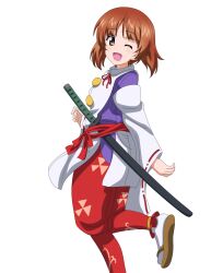 1girl absurdres commentary commission commissioner_upload cosplay english_commentary girls_und_panzer highres houjou_tokiyuki_(nige_jouzu_no_wakagimi) houjou_tokiyuki_(nige_jouzu_no_wakagimi)_(cosplay) key_(gaigaigai123) nige_jouzu_no_wakagimi nishizumi_miho second-party_source
