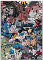 00s 10s 4girls 6+boys absurdres all_fours amaterasu_(ookami) animal_ears animification armor belt big_hair black_hair blonde_hair boots bracelet breasts brown_eyes brown_hair bruce_banner bun_cover capcom captain_america cat_ears cat_tail china_dress chinese_clothes chris_redfield chun-li claws cleavage colored_skin crossover dante_(devil_may_cry) deadpool deadpool_(series) devil_may_cry_(series) doctor_doom dormammu double_bun dougi dress felicia_(darkstalkers) fire green_skin gun hair_bun hair_ribbon hairband hammer handgun headband helmet highres hulk iron_man jewelry katana large_breasts long_hair martial_arts_belt marvel marvel_vs._capcom marvel_vs._capcom_3 mask morrigan_aensland multiple_boys multiple_girls nishimura_kinu official_art ookami_(game) open_mouth pantyhose red_eyes resident_evil ribbon ryu_(street_fighter) sheath sheathed skull spiked_bracelet spikes spinning_bird_kick steve_rogers street_fighter super-skrull super_skrull sword tail thor_(marvel) tongue trish_(devil_may_cry) upside-down darkstalkers viewtiful_joe viewtiful_joe_(character) weapon winged_helmet wolf wolverine_(x-men) x-men