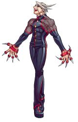 Rule 34 | 1boy, absurdres, black bodysuit, black eyes, blonde hair, bodysuit, buttons, claws, detached sleeves, edaki shin&#039;ya, full body, game cg, high collar, highres, justice gakuen, kirishima kurou, laughing, male focus, mesh, moero! justice gakuen, muscular, muscular male, non-web source, official art, outline, outstretched hand, red outline, short hair, simple background, sleeveless, solo, standing, teeth, upper teeth only, veins, veiny arms, white background