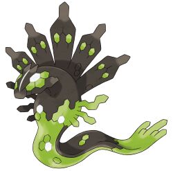Rule 34 | absurdres, animal focus, artist request, compound eyes, full body, gen 6 pokemon, green eyes, highres, legendary pokemon, nintendo, no humans, official art, pokemon, pokemon (creature), pokemon focus, pokemon xy, solo, third-party source, transparent background, zygarde, zygarde (50)
