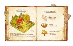 animal bird book bottle cheese chicken chimney commentary cyannism egg english_commentary english_text food forest grass hay house milk nature nest no_humans open_book original path pig road sheep simple_background smoke tree tree_stump white_background