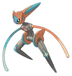 Rule 34 | absurdres, alternate form, black sclera, blue skin, colored sclera, colored skin, deoxys, deoxys (speed), full body, gen 3 pokemon, grey skin, highres, multicolored skin, mythical pokemon, nintendo, official art, pokemon, pokemon (creature), pokemon emerald, pokemon focus, pokemon rse, red skin, solo, sugimori ken, tentacles, third-party source, transparent background, white eyes